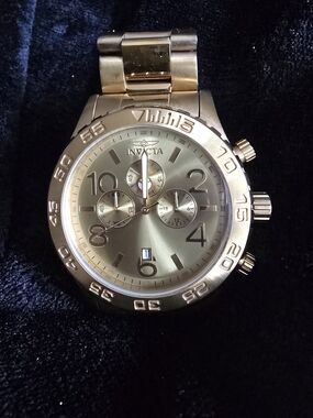 Invicta Gold Chronograph Men's Watch 50mm #1270